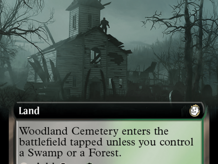 Woodland Cemetery (Extended Art) (Surge Foil) [Fallout] For Sale