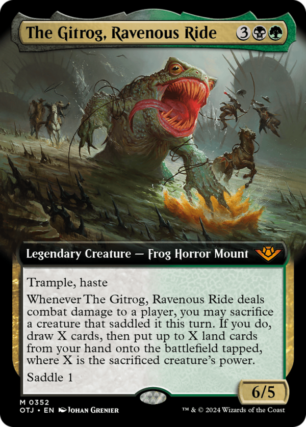 The Gitrog, Ravenous Ride (Extended Art) [Outlaws of Thunder Junction] Sale