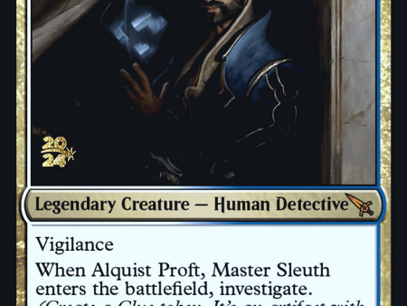 Alquist Proft, Master Sleuth [Murders at Karlov Manor Prerelease Promos] Online Sale