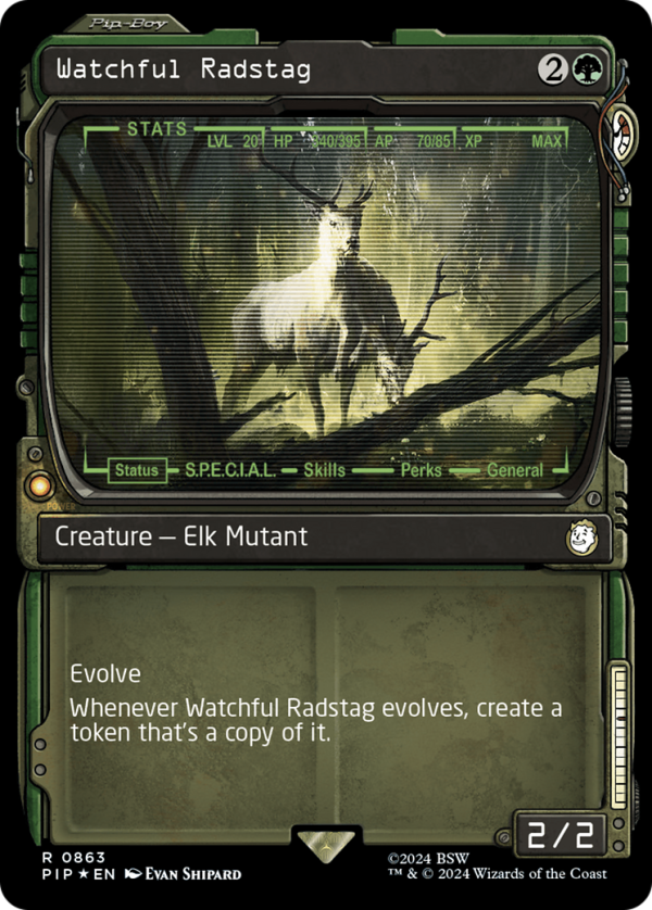 Watchful Radstag (Showcase) (Surge Foil) [Fallout] For Discount