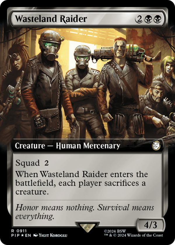 Wasteland Raider (Extended Art) (Surge Foil) [Fallout] Supply