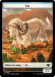 Treasure    Ox Double-Sided Token [Outlaws of Thunder Junction Tokens] Hot on Sale