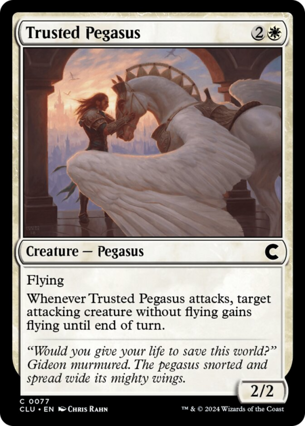 Trusted Pegasus [Ravnica: Clue Edition] Online Sale