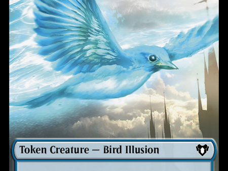 Bird    Bird Illusion Double-Sided Token [Commander Masters Tokens] Fashion