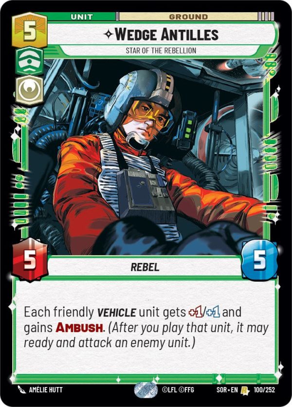 Wedge Antilles - Star of the Rebellion (100 252) [Spark of Rebellion] Online Hot Sale