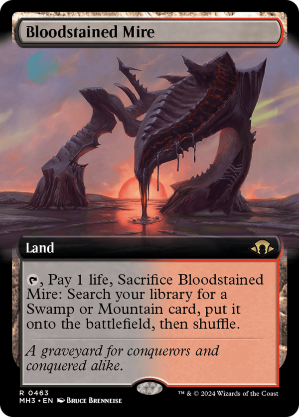 Bloodstained Mire (Extended Art) [Modern Horizons 3] Supply