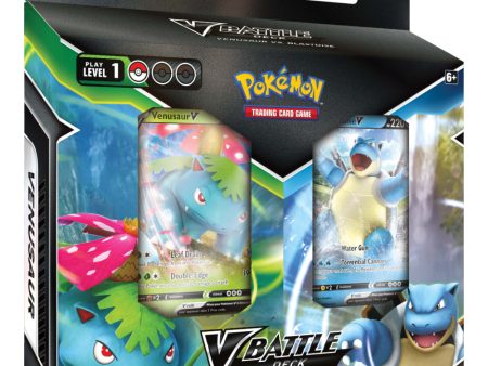 Pokémon: V Battle Deck Bundle Venusaur VS Blastoise Fashion