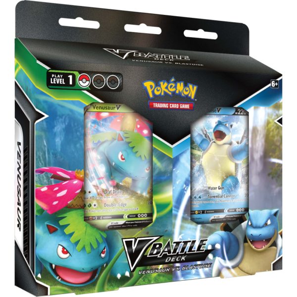 Pokémon: V Battle Deck Bundle Venusaur VS Blastoise Fashion