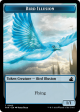 Bird    Bird Illusion Double-Sided Token [Ravnica Remastered Tokens] Cheap