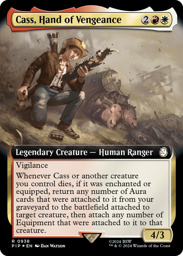 Cass, Hand of Vengeance (Extended Art) (Surge Foil) [Fallout] Sale