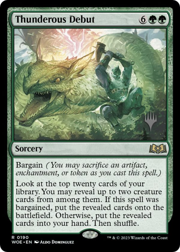 Thunderous Debut (Promo Pack) [Wilds of Eldraine Promos] Supply