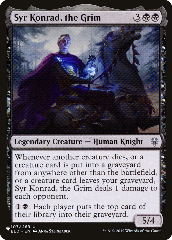 Syr Konrad, the Grim [The List] For Cheap