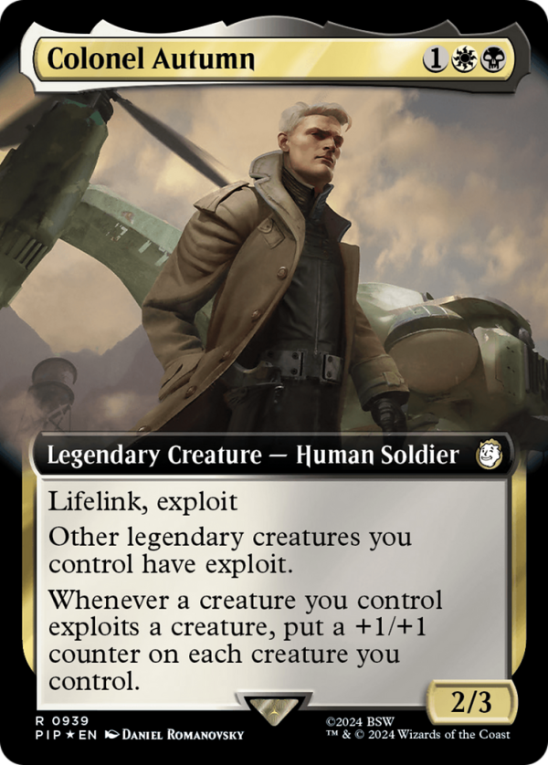 Colonel Autumn (Extended Art) (Surge Foil) [Fallout] For Cheap