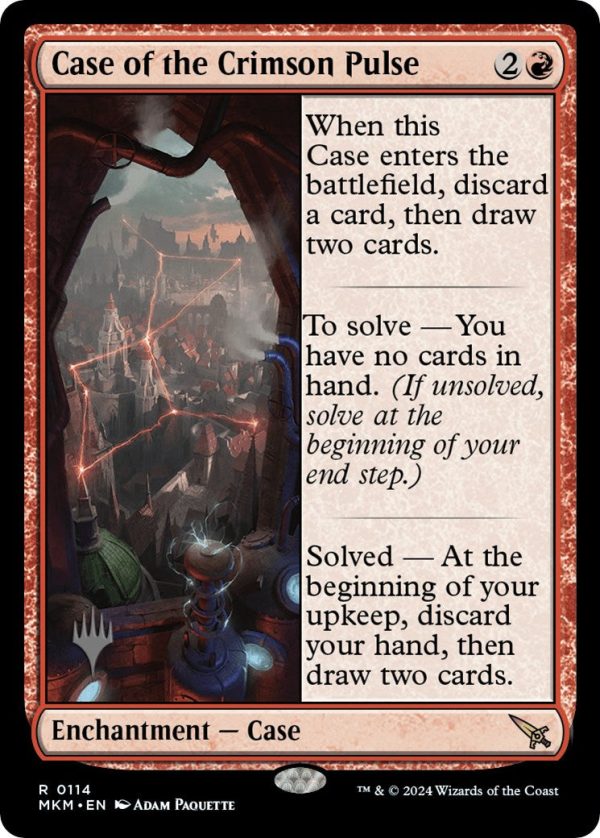 Case of the Crimson Pulse (Promo Pack) [Murders at Karlov Manor Promos] Supply