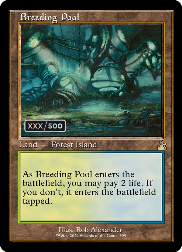 Breeding Pool (Retro) (Serialized) [Ravnica Remastered] Hot on Sale