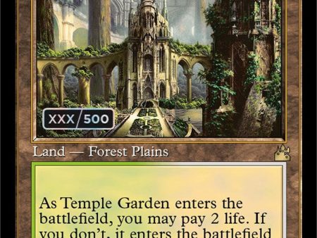 Temple Garden (Retro) (Serialized) [Ravnica Remastered] Cheap