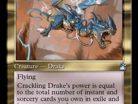 Crackling Drake (Retro Frame) [Ravnica Remastered] Supply