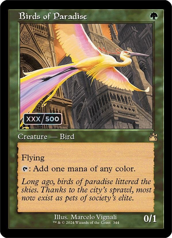 Birds of Paradise (Retro) (Serialized) [Ravnica Remastered] Hot on Sale