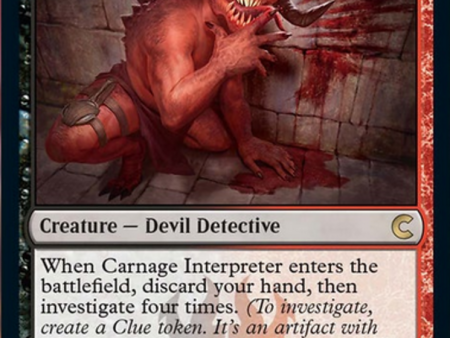 Carnage Interpreter [Ravnica: Clue Edition] Hot on Sale