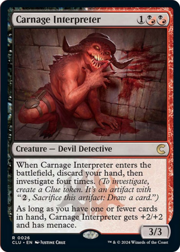 Carnage Interpreter [Ravnica: Clue Edition] Hot on Sale