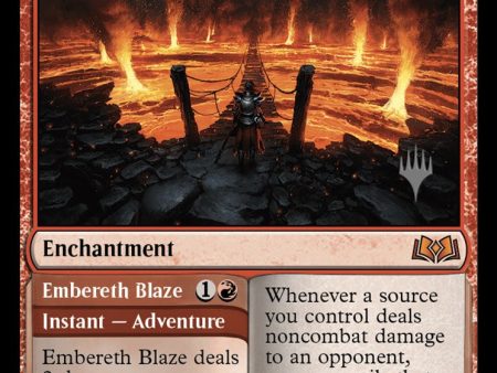 Virtue of Courage   Embereth Blaze (Promo Pack) [Wilds of Eldraine Promos] Online