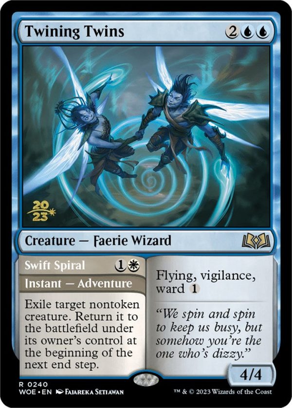 Twining Twins    Swift Spiral (Promo Pack) [Wilds of Eldraine Promos] For Discount