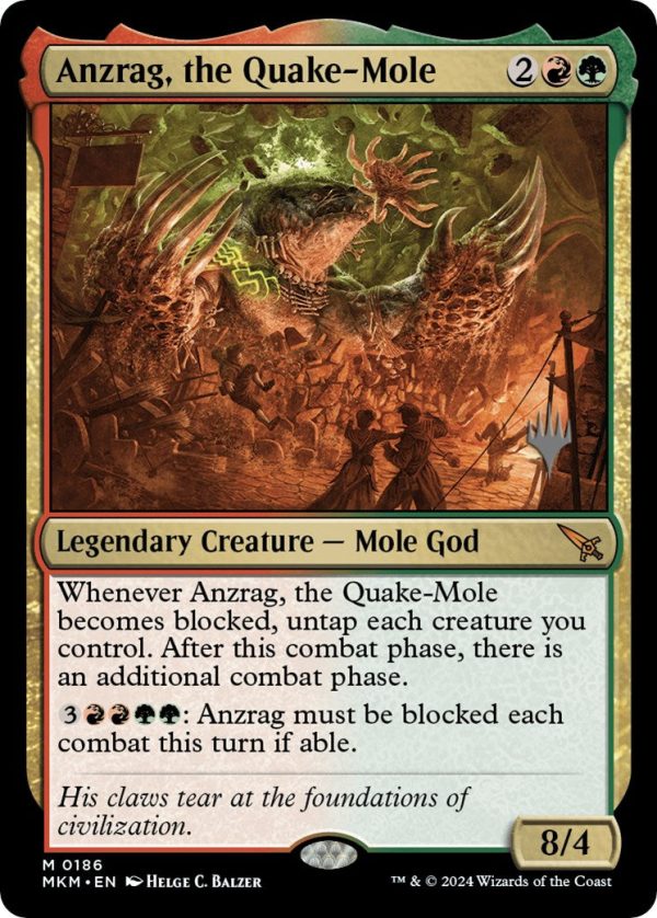 Anzrag, the Quake-Mole (Promo Pack) [Murders at Karlov Manor Promos] Discount