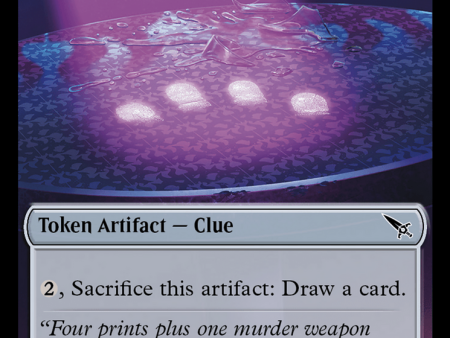 Clue (0014)    A 0041 Double-Sided Token [Murders at Karlov Manor Tokens] Fashion