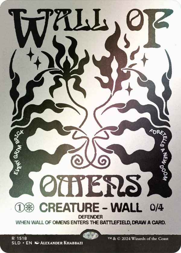 Wall of Omens (Rainbow Foil) [Secret Lair Drop Series] Cheap