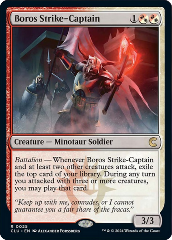 Boros Strike-Captain [Ravnica: Clue Edition] Fashion