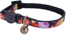 DESIGNER FLORAL PRINT CAT COLLAR Supply